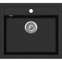 EVIDO QUADRO 6 ANTRACIT gránit egymedencés mosogatótálca