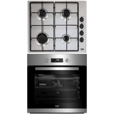 Beko BIE-22300X + HIZG 64120 SX Beépíthető sütő-gázfőzőlap szett