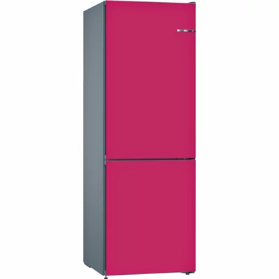 BOSCH KVN39IE4A Málna színű alulfagyasztós kombinált hűtő NO FROST 279/87L A+++ 