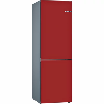 BOSCH KVN39IR4A Piros alulfagyasztós kombinált hűtő NO FROST 279/97L A+++ 