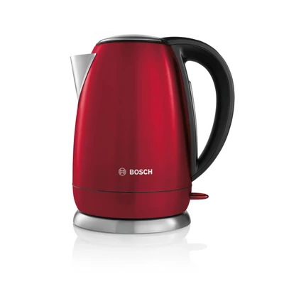 BOSCH TWK78A04 Vezeték nélküli vízforraló nemesacél vörös metál / fekete
