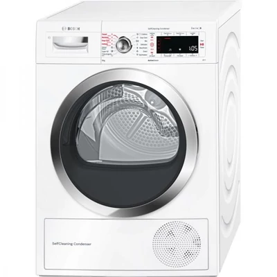 Bosch WTW85540EU Fehér hőszivattyús szárítógép érintős kijelzővel 64cm mély 8kg A++