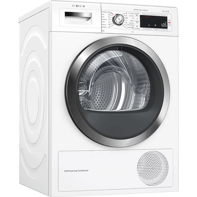Bosch WTW855H0BY Fehér hőszivattyús szárítógép Teljes TouchControl vezérlés 9kg A++