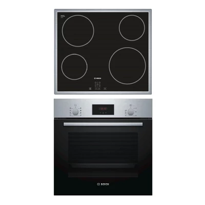 BOSCH HBF153ES0 beépíthető sütő - PKE645D17E beépíthető üvegkerámia főzőlap szett