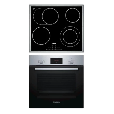 BOSCH HBF153ES0 beépíthető sütő - PKN645FP1E beépíthető üvegkerámia főzőlap szett