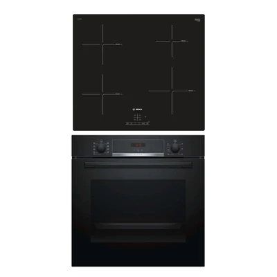 BOSCH HBA534EB0 beépíthető sütő - PUE611BB1E  indukciós főzőlap szett