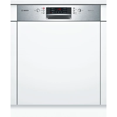 BOSCH SMI46AS04E félig beépíthető mosogatógép inox külső vezérlővel 12 teríték A++