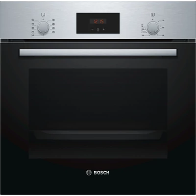 Bosch HBA514ES1 Inox beépíthető 3 szintes sütő 3D légbefúvással digitális kijelzővel 68L A
