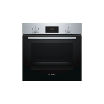 Bosch HBF114BS0 Inox beépíthető sütő 3D légbefúvással digitális kijelzővel 66L A