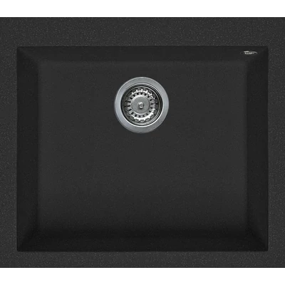 Elleci Quadra 105 Egymedencés gránit mosogatótálca - G54 Nero