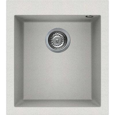 Elleci Quadra 100 Egymedencés gránit mosogatótálca - G52 Bianco