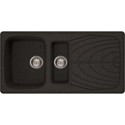 Elleci Master 475 G54 Nero Pietra színű granitek gránit mosogatótálca 