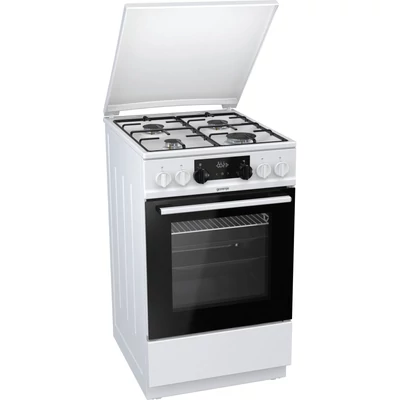 Gorenje K5341WJ Fehér szabadonálló légkeveréses kombinált tűzhely AquaClean