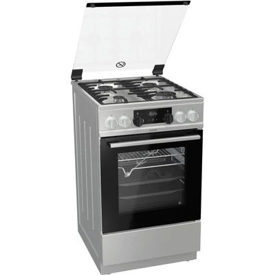 Gorenje K5352XF Inox Kombinált Tűzhely Keskeny 50cm