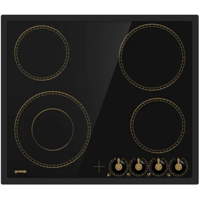 Gorenje EC642CLB Beépíthető rusztikus HighLight üvegkerámia főzőlap tekerőgombokkal 