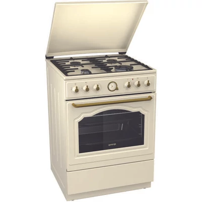 Gorenje K62CLI Rusztikus bézs kombinált tűzhely hőlégbefúvással 65L 60cm 
