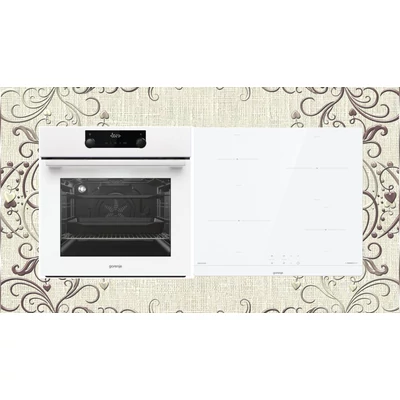 Gorenje BO735E11W+IT640WSC Beépíthető elektromos fehér sütő-fehér indukciós főzőlap szett