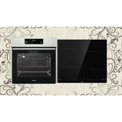 Gorenje BO735E11X+IT640BSC Beépíthető elektromos sütő, indukciós főzőlap szett