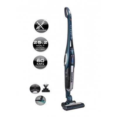 Hoover ATV252LT 011 Petrólemzöld akkumlátoros álló porszívó 60 perces üzemidővel