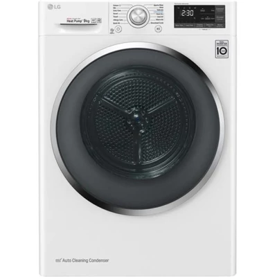 LG  RC90U2AV2W fehér inverteres hőszivattyús szárítógép 9kg A+++-10%
