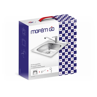Mofém GO EVO 1B rozsdamentes egymedencés mosogatótálca szett