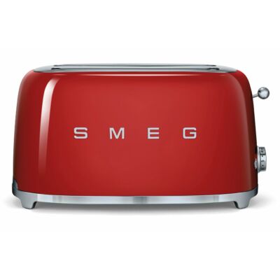 SMEG TSF02RDEU Retro hosszú 4 szeletes kenyérpirító - piros
