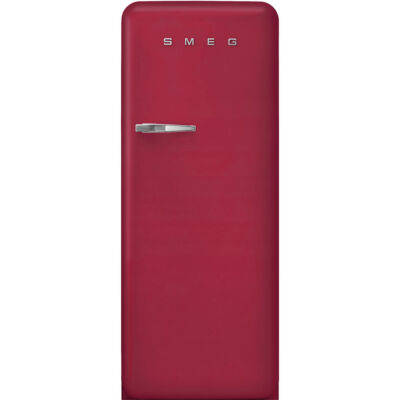 Smeg FAB28RDRB3 egyajtós hűtőszekrény fagyasztóval matt rubintvörös jobbos