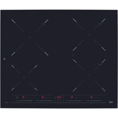 TEKA IT 6420 beépíthető fekete indukciós 4 zónás főzőlap elől keskeny fém kerettel 60cm