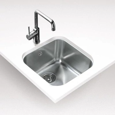 TEKA BE 40.40 (20)  Inox pult alá építhető egymedencés mosogatótálca