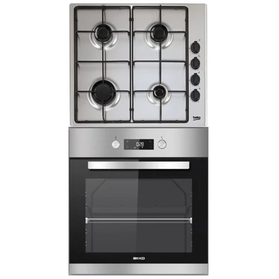 BEKO BIM-22301X + HIZG-64120SX Elektromos Sütő+gázfőzőlap szett