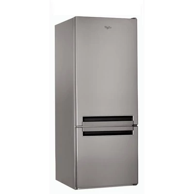 Whirlpool BLF 5121 OX Ezüst alulfagyasztós kombinált hűtőszekrény 196/75L A+