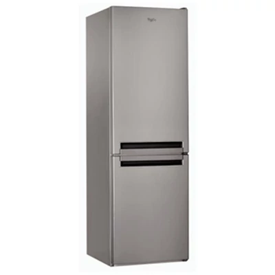 Whirlpool BLF 8122 OX Ezüst alulfagyasztós kombinált hűtőszekrény Frost Less 228/111L A++