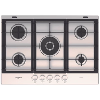 Whirlpool GMW 7522/IXL iXelium® Inox gázfőzőlap wok égő automata szikragyújtás 73cm