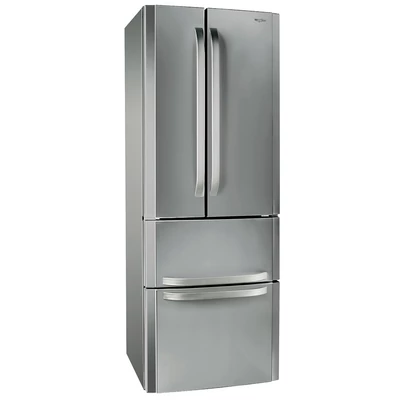 Whirlpool W4D7 AAA X C Side by side Inox hűtőszekrény kijelzővel No Frost 292/110L A++
