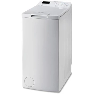 Indesit BTW D61253 (EU) Fehér felültöltős mosógép digit. kijelzővel gyors mosás 6kg A+++