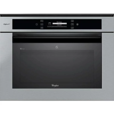 Whirlpool AMW 850/IXL Beépíthető inox grilles mikrohullámú sütő hőlégbefúvással 40L 900W