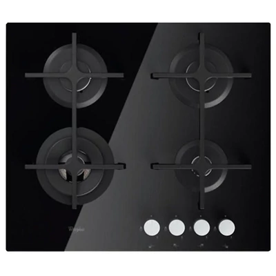 Whirlpool GOA 6423/NB Beépíthető fekete-üveg felületű gázfőzőlap wok égővel 59cm
