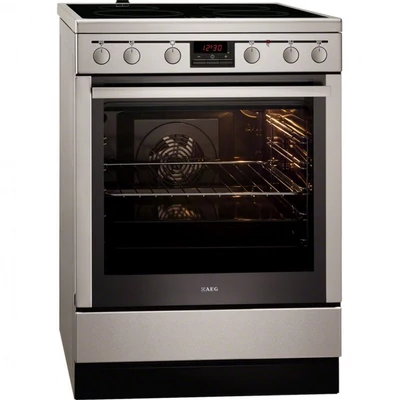 AEG 47036IU-MN Inox indukciós kerámialapos villanytűzhely időzítővel 60cm 74L A+