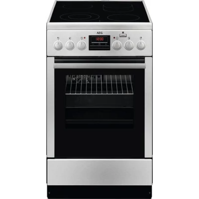 AEG CCB56400BX Inox keskeny villanytűzhely multifunkciós sütővel 50cm 58L A
