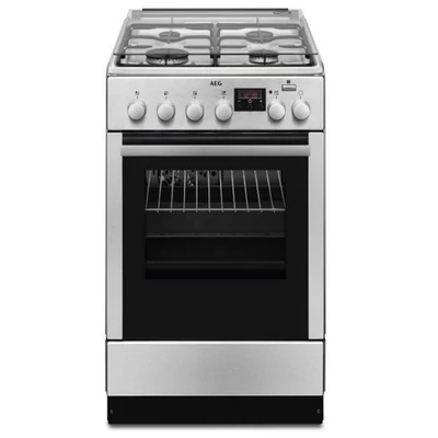 AEG CKB56400BX Inox keskeny kombinált tűzhely multifunkciós sütővel 50cm 58L A