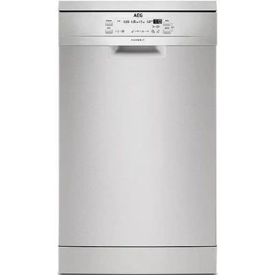  AEG FFB51400ZM Inox keskeny inverteres mosogatógép LED kijelzővel 45cm 9 teríték A+