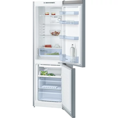 BOSCH KGE49BI40 Inox alulfagyasztós kombinált hűtőszekrény 301/112L A+++