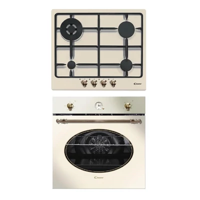 Candy FCR 824 BA/E beépíthető rusztikus sütő - PGC 640 SWBA rusztikus gázfőzőlap szett