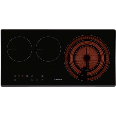 NODOR V 2170 SL BK Beépíthető fekete üvegkerámia főzőlap nagy főzőzónával 70cm