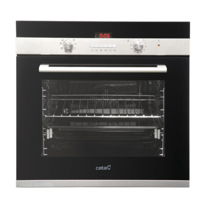CATA CDP 780 AS BK Beépíthető fekete/inox multifunkciós programozható sütő 59L A