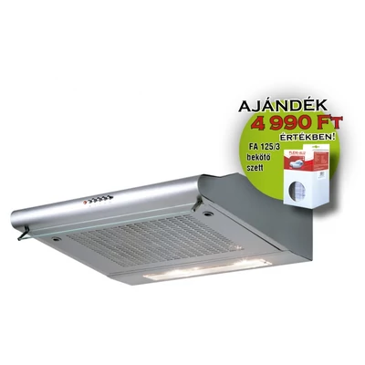 Cata P-3260 X/D inox 2 motoros páraelszívó nyomógombos vezérléssel 60cm E