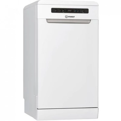 Indesit DSFO 3T224 C fehér keskeny mosogatógép kijelzővel gyorsprogram 10 teríték A++