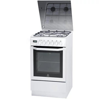 Indesit IS5G5PHW/E keskeny kombinált tűzhely digitális óra grill  pizza funkció 50cm  61L A