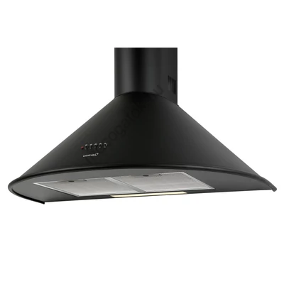 Cata Q-7760 fekete fali kürtős páraelszívó nyomógombos vezérléssel 60cm D Cata Q-7760 fekete fali kürtős páraelszívó nyomógombos vezérléssel 60cm D