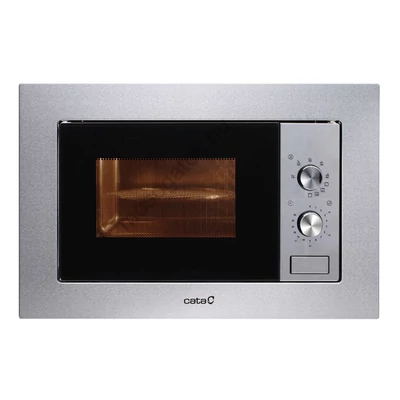 Cata MC 20 IX  beépíthető inox mikrohullámú sütő mechanikus vezérléssel 20L